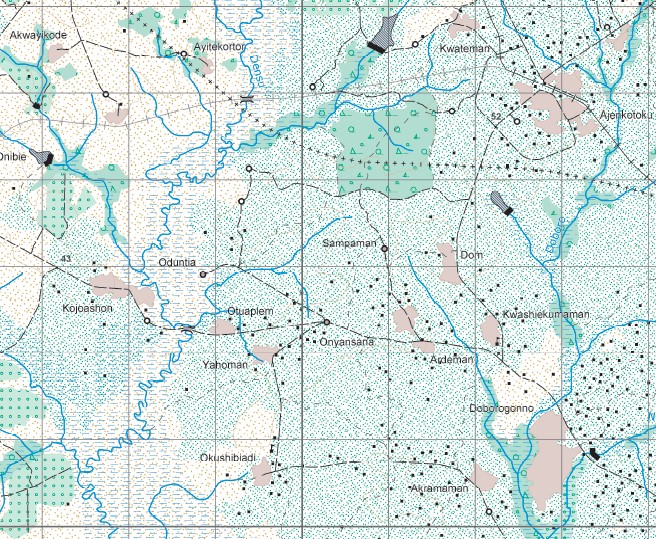 Production cartographique au 1/50 000ème (Afrique & Moyen-Orient)