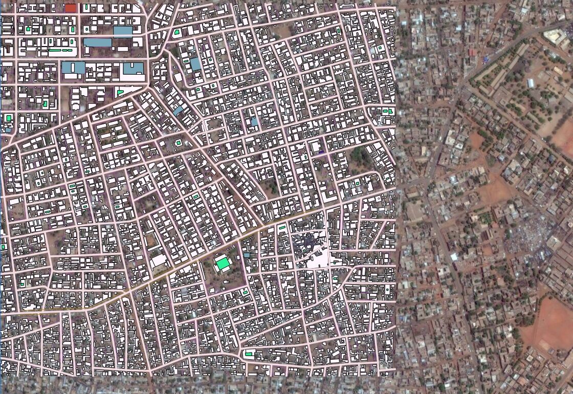 Production de plans de ville type GEOMAPS